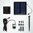 5W Solar Powered Fountain Outdoor Garden Water Pump Pond Pool Submersible Kit