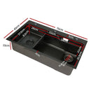 Cefito Kitchen Sink Basin Stainless Steel Under/Top/Flush Mount Bowl 750X450MM