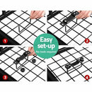 Giantz Universal Roof Rack Basket Car Luggage Carrier Steel Vehicle Cargo 123cm