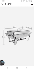 9L / 3 x 3L Trays Chafing Dish Stainless Steel Buffet Food Warmer