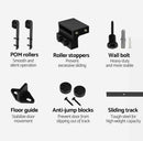 1.83M Sliding Barn Single Door Hardware Track Set Roller Kit