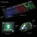 T6 Gaming Keyboard and Mouse Set for PC Laptop Rainbow Backlight USB Ergonomic