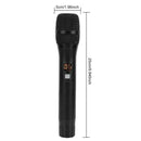 2PCS UHF Wireless Handheld Microphone System with Rechargeable Receiver Karaoke