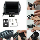 4X 4inch LED Work Lights 12V Driving Strip Flood Beam Light Bar SUV Offroad