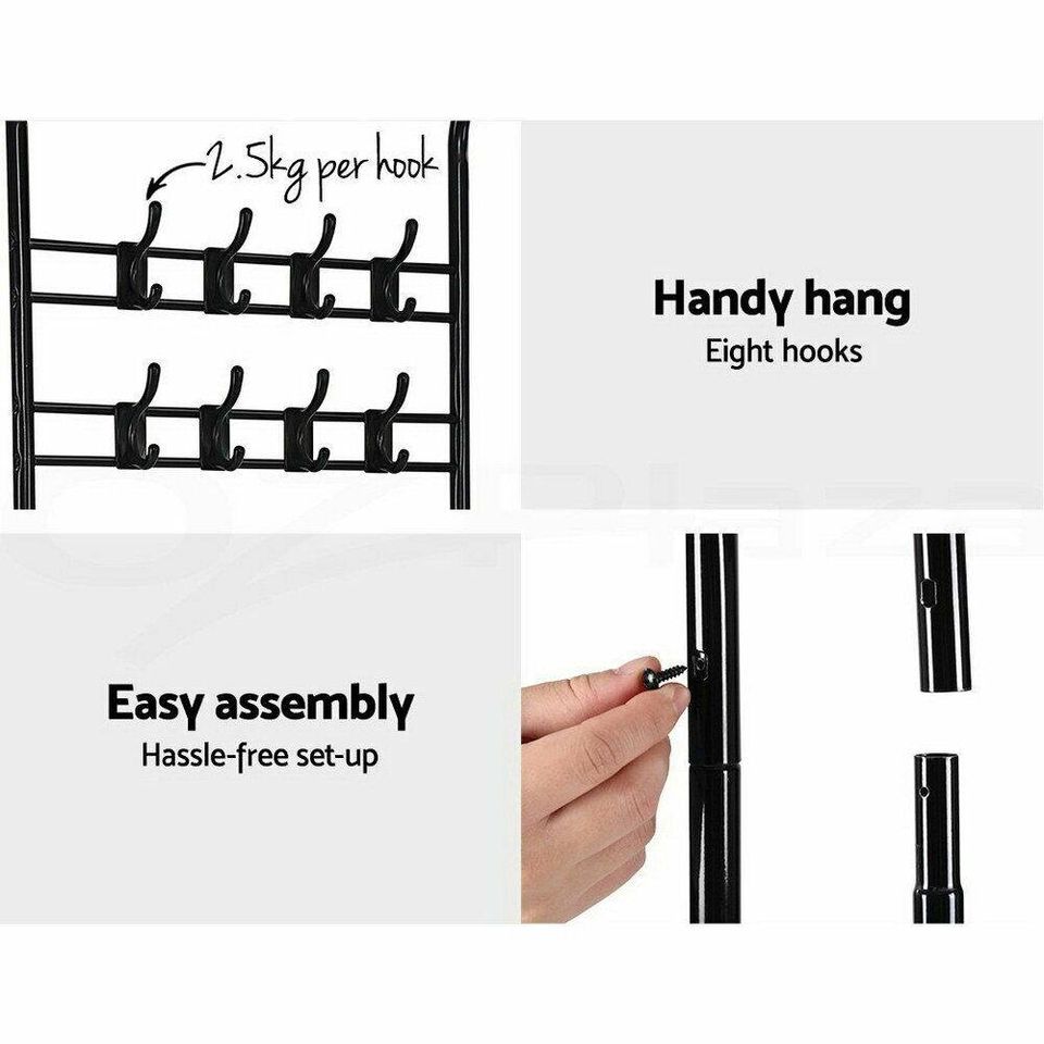 Artiss Clothes Rack Coat Stand Garment Portable Hanger Organiser Metal Closet
