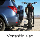 Motorcycle Motorbike Carrier Rack 2" Towbar Arm Rack Dirt Bike Ramp Steel