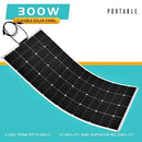 300W Flexible Solar Panel 12V Caravan Boat Camping Portable Power Mono Charging