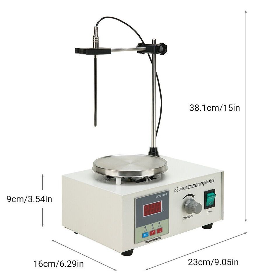 Digital Magnetic Stirrer Heating Plate Stirrers Hot Plate Mixer Kit for Lab Home