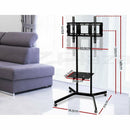New Mobile TV Stand Mount Bracket 32 to 65 inch Trolley Wheels Universal