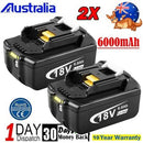 2X 18V 6.0Ah Battery 18V for Makita LXT BL1830 BL1850 BL1860 LITHIUM 194309-1 AU