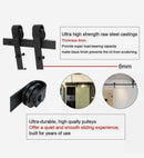 1.83M Sliding Barn Door *Hardware Kit* Single Door Roller Slide Track Set Interior