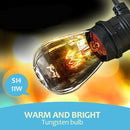 10-100m Festoon String Lights Light Wedding Party Christmas Waterproof Outdoor