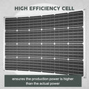 12V 250W Flexible Solar Panel Mono Caravan 10A Controller Camping Battery Charge