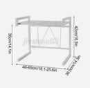 Microwave Shelf Kitchen Organiser Oven Rack Stand Storage Metal Cabinet Shelving