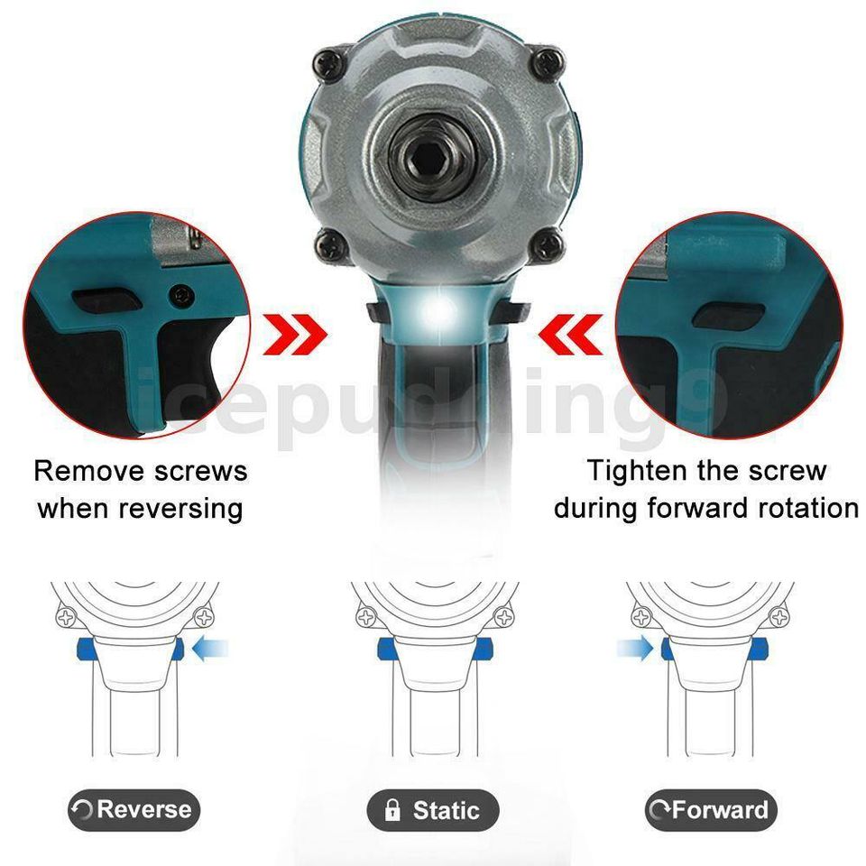 Cordless Impact Driver Wrench Angle Grinder Combo with 2x Battery