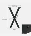 Steel table legs 72cm new black X shape
