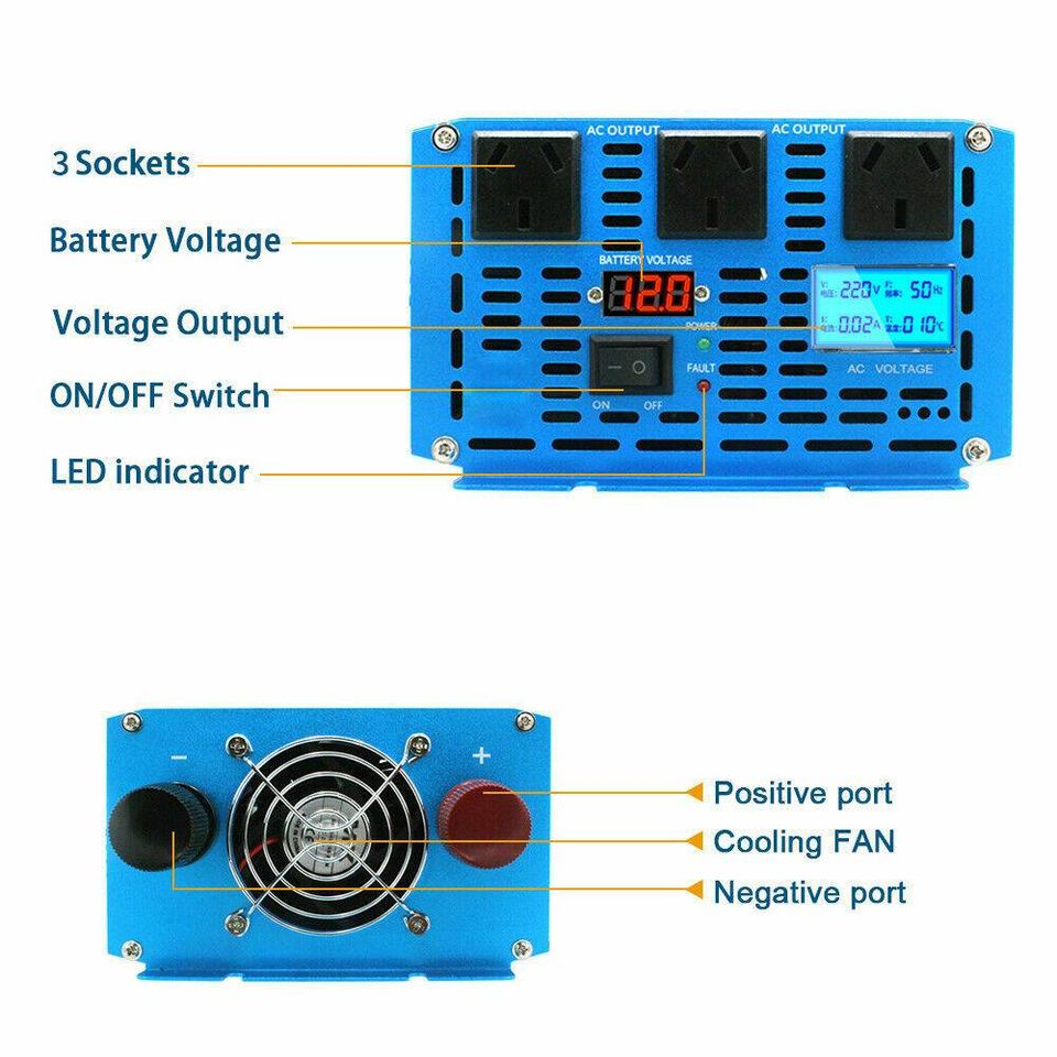 2500w 5000w pure sine wave power inverter
