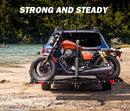 Motorcycle Motorbike Carrier Rack 2" Towbar Arm Rack Bike Ramp Steel