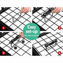 Giantz Universal Roof Rack Basket Car Luggage Carrier Steel Vehicle Cargo 123cm