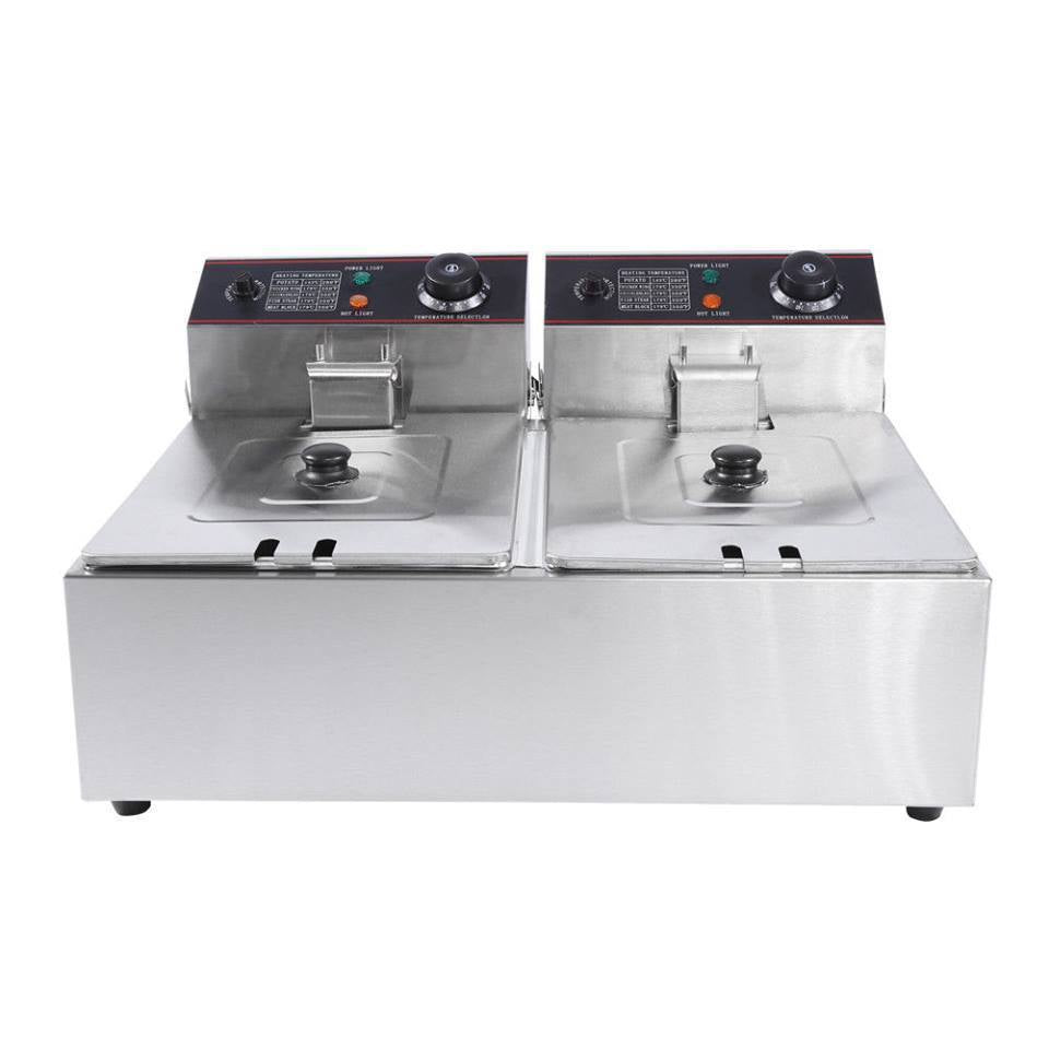 20 liter Commercial Electric Deep Fryer Twin basket -. 15 amp
