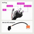 2PCS 7" Inch Round LED Headlights Projector Hi-Lo Turn Light fit for GQ PATROL