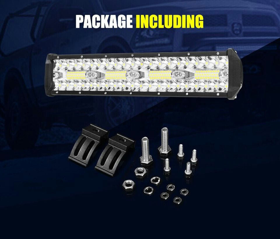 12inch Osram LED Light Bar Work Driving Lamp Combo Offroad 4WD Truck