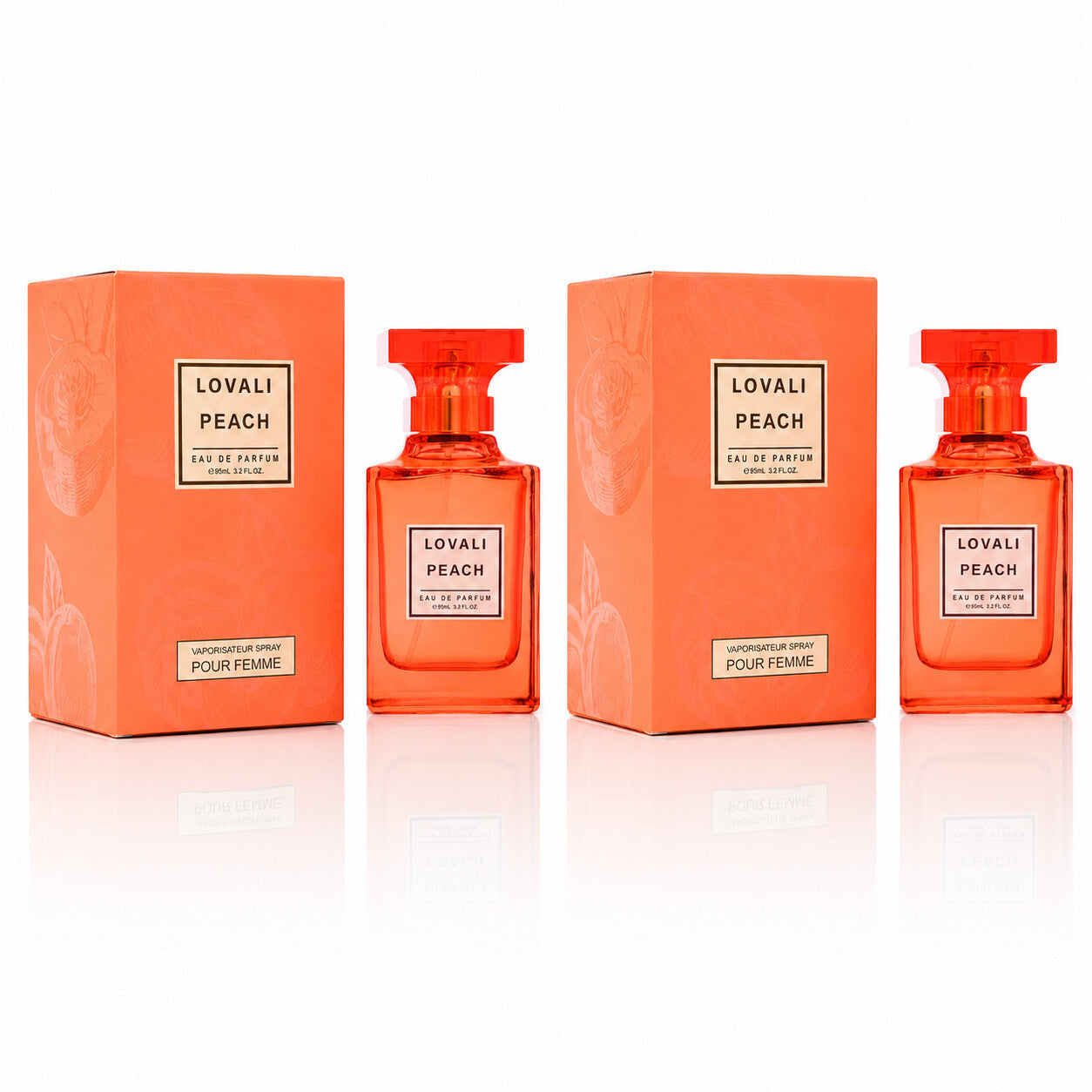 2x Peach 95mL Women's Eau De Parfum Spray Sweet Fruity