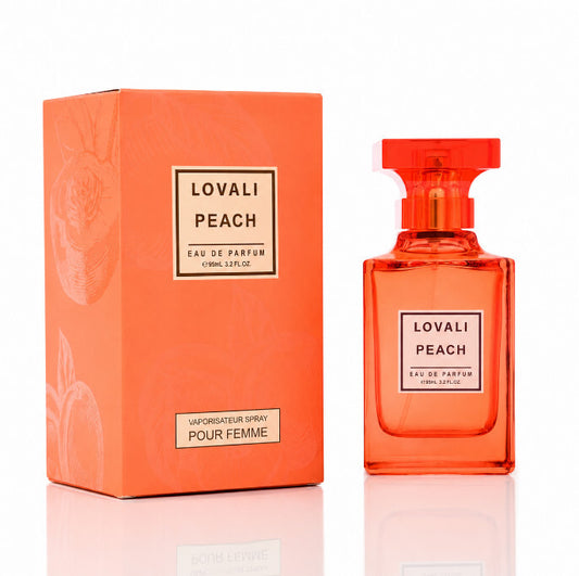 Lovali Peach 95mL Womens Eau De Parfum Spray Sweet Peach Fruity Floral Fragrance