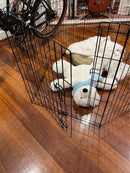 Dog exercise pen - adjustable with door 90cm high