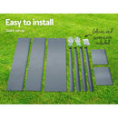 Greenfingers Garden Bed Galvanised Steel Raised Planter Box 100X80X30CM