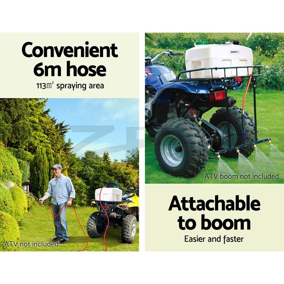 Weed Sprayer 50L Garden Spot Sprayer 12V ATV Pump Chemical Spray Tank