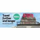 Giantz Universal Roof Rack Basket Car Luggage Carrier Steel Vehicle Cargo 123cm