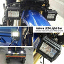 4X 4inch LED Work Lights 12V Driving Strip Flood Beam Light Bar SUV Offroad