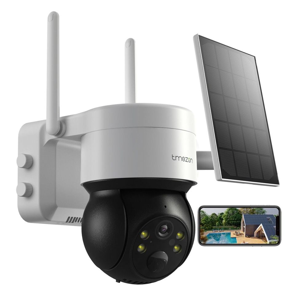 Solar Security Camera Battery Powered Outdoor Wireless Wifi CCTV PTZ Camera IP