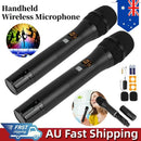 2PCS UHF Wireless Handheld Microphone System with Rechargeable Receiver Karaoke