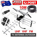 Digital TV Outdoor Antenna Aerial UHF VHF FM AUSTRALIAN Signal Amplifier Booster
