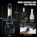 2PCS LED Headlight kit Lamp Bulbs Globes High Low Beam Upgrade