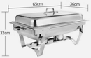 9L / 3 x 3L Trays Chafing Dish Stainless Steel Buffet Food Warmer