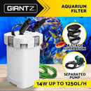 Giantz Aquarium Filter External Canister Pump Aqua Fish Tank Pond Marine 1250L/H