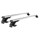 Universal Car Roof Racks Pod Aluminium Cross Bars Adjustable 145cm Brackets