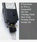 500LED 100M Warm Cool White Fairy Christmas String Strip Lights Party Outdoor