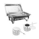 1-2 9/18l Multi Stainless Steel Bain Marie Chafing Dishes Buffet Food Warmer Pan