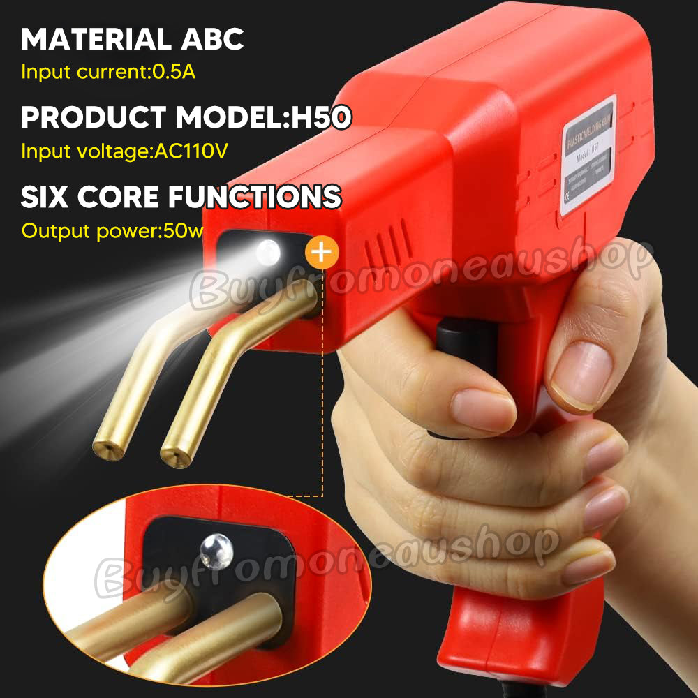 Handy Plastic Welder Garage Tool Repair Welding Kit Bumper Hot Stapler Machine