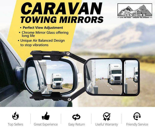 2 pcs universal towing mirror