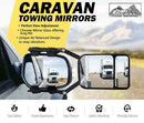 2x Towing Mirrors Clip Universal Multi Trailer Caravan Car Truck Vehicle 4WD