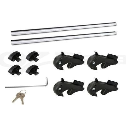 Universal Car Roof Racks Pod Cross Bars Aluminium Adjustable 108cm Sliver