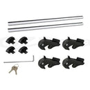 Universal Car Roof Racks Pod Cross Bars Aluminium Adjustable 108cm Sliver