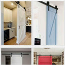 1.83M Sliding Barn Door *Hardware Kit* Single Door Roller Slide Track Set Interior