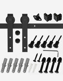 1.83M Sliding Barn Single Door Hardware Track Set Roller Kit