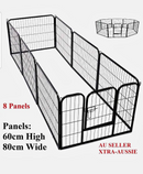 Free delivery 8 Panel Pet Dog Play Pen Puppy Exercise Fence Enclosure Fold Cage Cat Rabbit